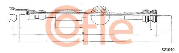 Tachowelle COFLE S21040