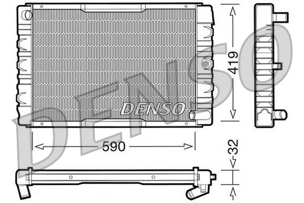Kühler, Motorkühlung DENSO DRM33033