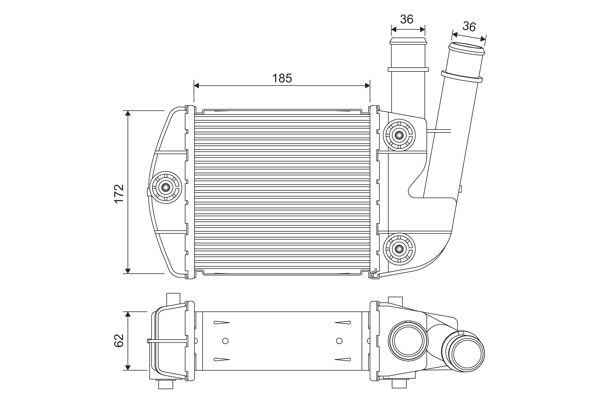 Ladeluftkühler VALEO 818310