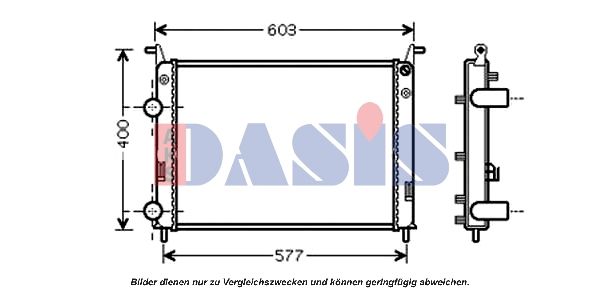 Kühler, Motorkühlung AKS DASIS 080089N