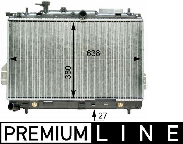 Kühler, Motorkühlung MAHLE CR1293000P