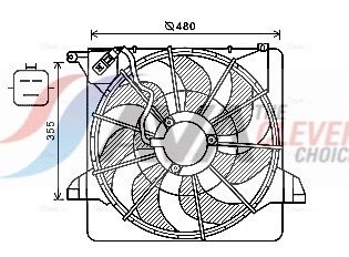 Lüfter, Motorkühlung AVA QUALITY COOLING KA7540