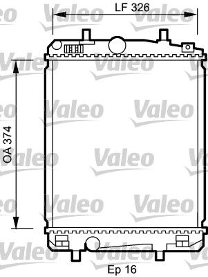 Kühler, Motorkühlung VALEO 735070