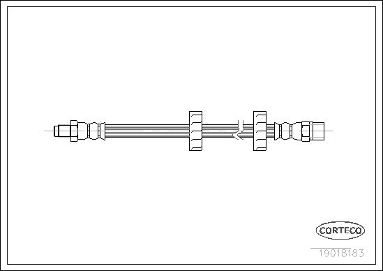 Bremsschlauch CORTECO 19018183