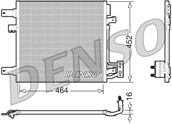 Kondensator, Klimaanlage DENSO DCN06014