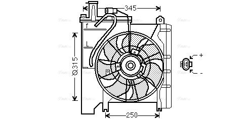 Lüfter, Motorkühlung AVA QUALITY COOLING to7553