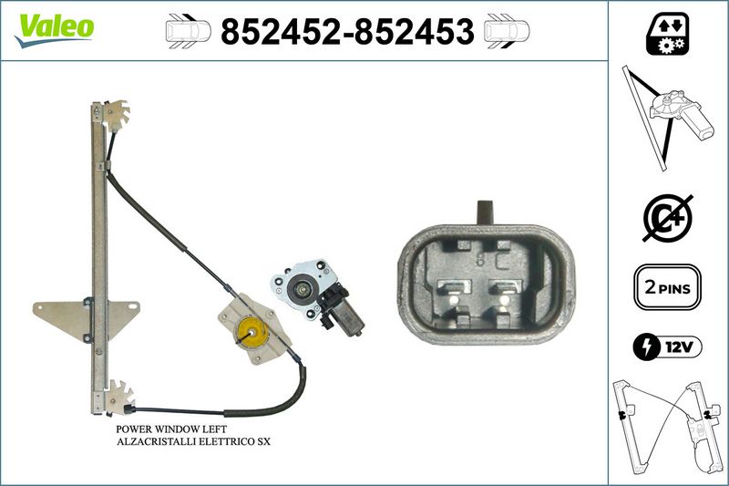Fensterheber VALEO 852452
