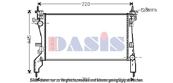Kühler, Motorkühlung AKS DASIS 060025N