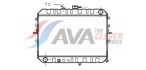 Kühler, Motorkühlung AVA QUALITY COOLING MZ2045