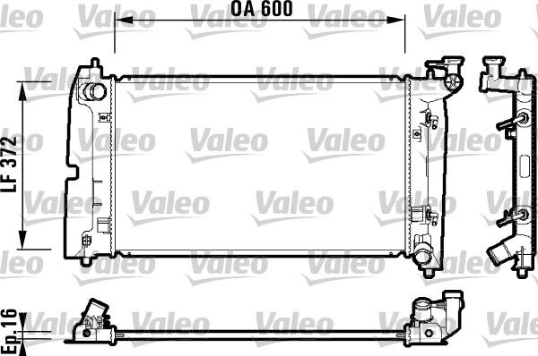 Kühler, Motorkühlung VALEO 734200