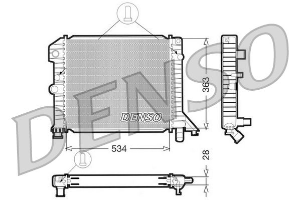Kühler, Motorkühlung DENSO DRM33021