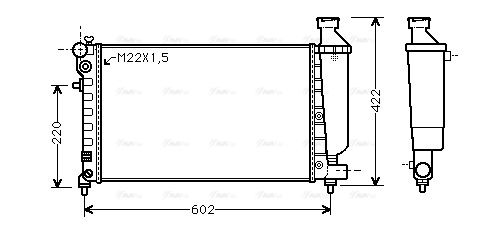 Kühler, Motorkühlung AVA QUALITY COOLING cn2117