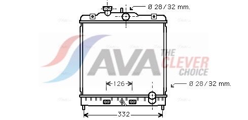 Kühler, Motorkühlung AVA QUALITY COOLING HD2121