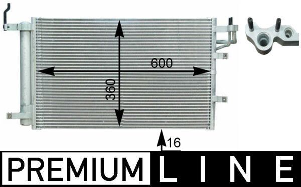 Kondensator, Klimaanlage MAHLE AC430000P