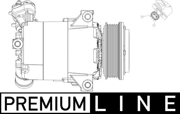 Kompressor, Klimaanlage MAHLE ACP556000P