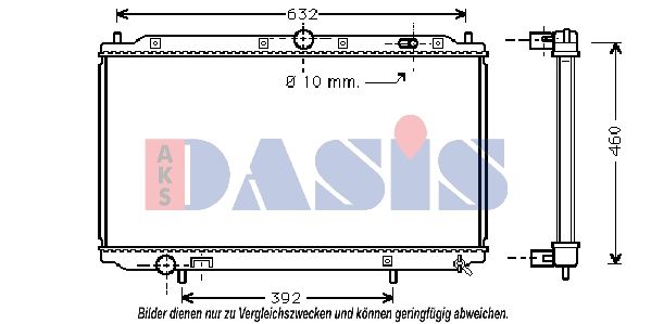 Kühler, Motorkühlung AKS DASIS 220014N