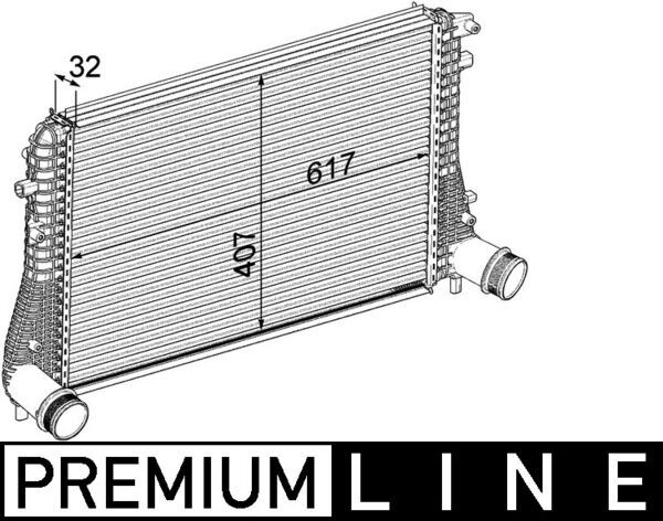 Ladeluftkühler MAHLE CI207000P
