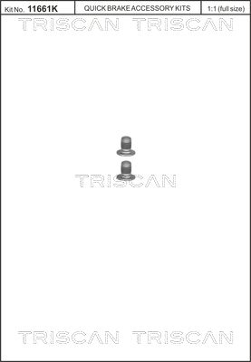 Schraubensatz, Bremsscheibe TRISCAN 8105116002