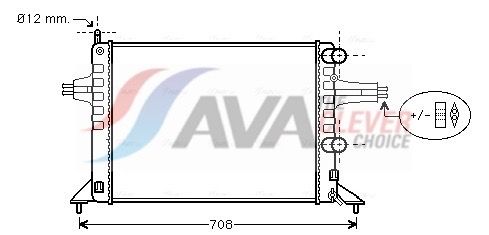 Kühler, Motorkühlung AVA QUALITY COOLING OL2257