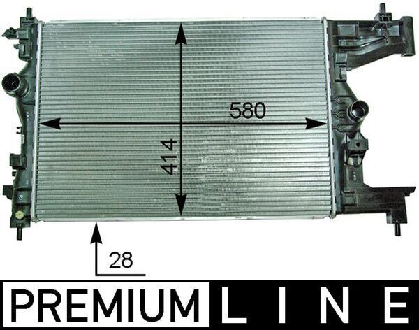 Kühler, Motorkühlung MAHLE CR2114000P