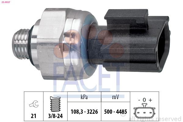 Druckschalter Klimaanlage FACET 25.0027