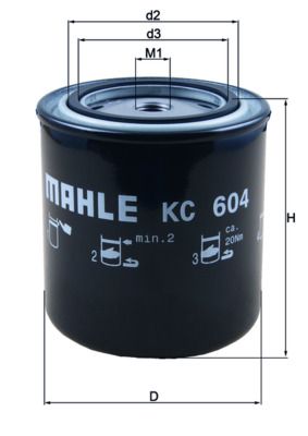 Kraftstofffilter MAHLE KC604