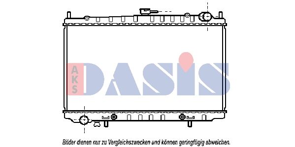 Kühler, Motorkühlung AKS DASIS 070043N