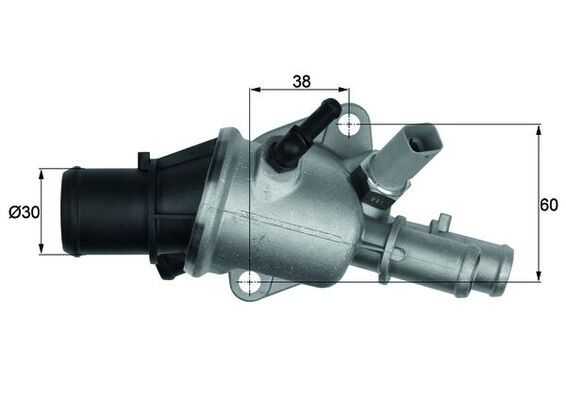 Thermostat, Kühlmittel MAHLE TI15688