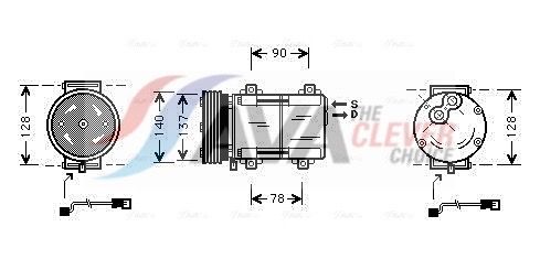 Kompressor, Klimaanlage AVA QUALITY COOLING FDAK288