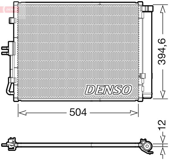 Klimakondensator Klimakühler Denso DCN43005