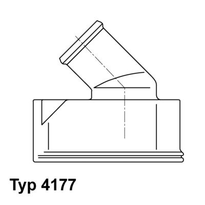 Kühlwasserthermostat WAHLER 4177.92D