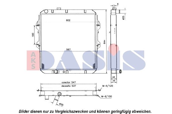 Kühler, Motorkühlung AKS DASIS 211920N