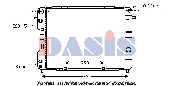 Kühler, Motorkühlung AKS DASIS 150029N