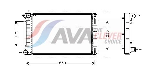 Kühler, Motorkühlung AVA QUALITY COOLING FTA2212
