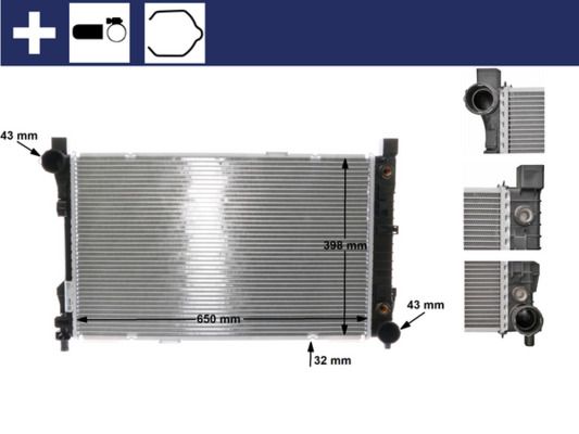 Kühler, Motorkühlung MAHLE CR387000S