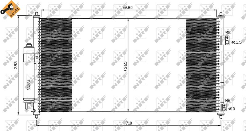 Kondensator, Klimaanlage NRF 35550