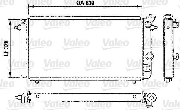 Kühler, Motorkühlung VALEO 810889