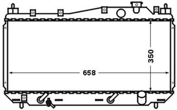 Kühler, Motorkühlung MAHLE CR1458000S