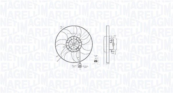 Lüfter, Motorkühlung MAGNETI MARELLI 069422887010