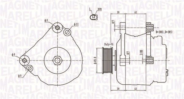 Generator MAGNETI MARELLI 063731729010