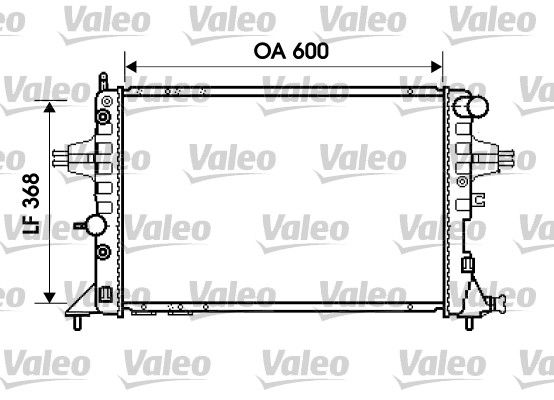 Kühler, Motorkühlung VALEO 734388