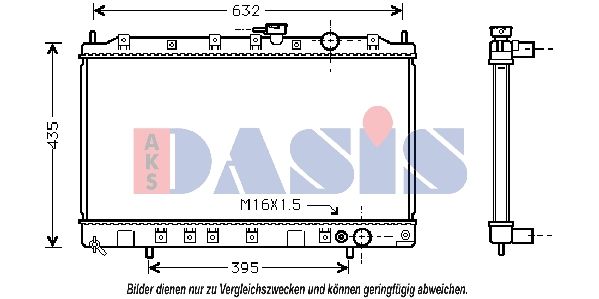 Kühler, Motorkühlung AKS DASIS 140037N
