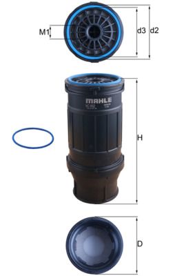 Kraftstofffilter MAHLE KC652D