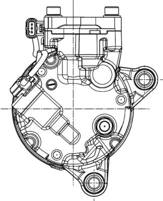 Kompressor, Klimaanlage MAHLE acp 600 000p