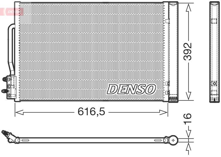 Klimakondensator Klimakühler Denso DCN20049