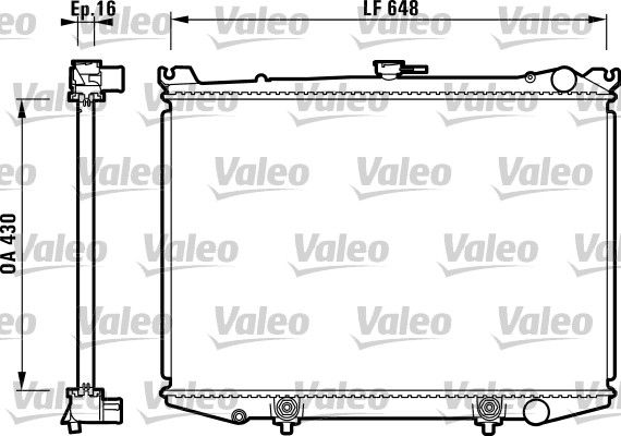 Kühler, Motorkühlung VALEO 731085