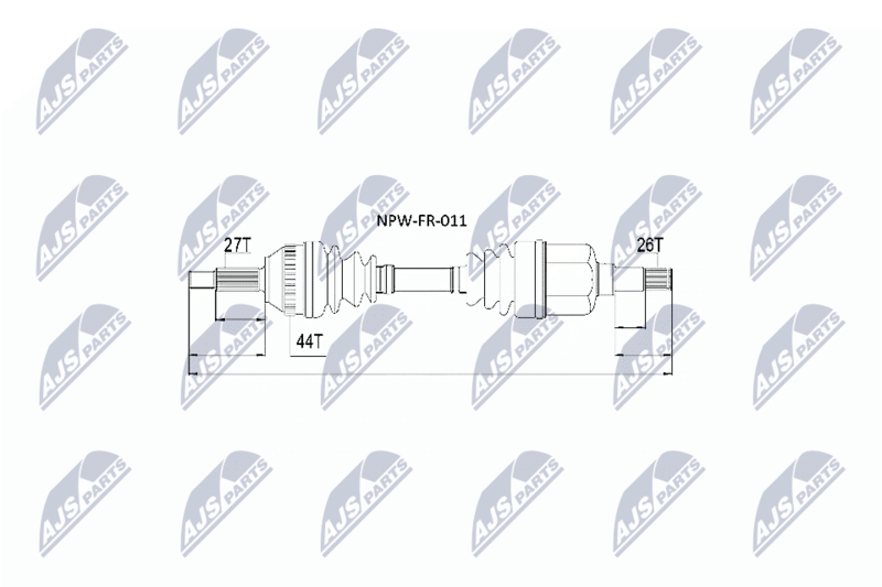 Antriebswelle NTY NPW-FR-011