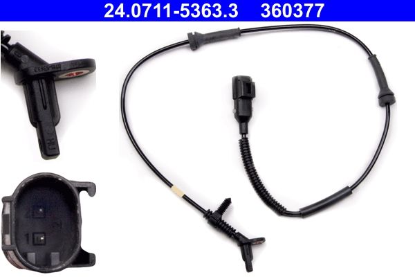 Sensor, Raddrehzahl ATE 24.0711-5363.3