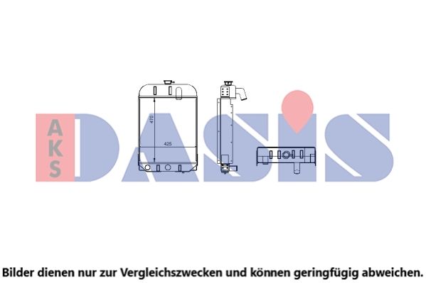 Kühler, Motorkühlung AKS DASIS 440509N