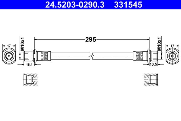Bremsschlauch ATE 24.5203-0290.3